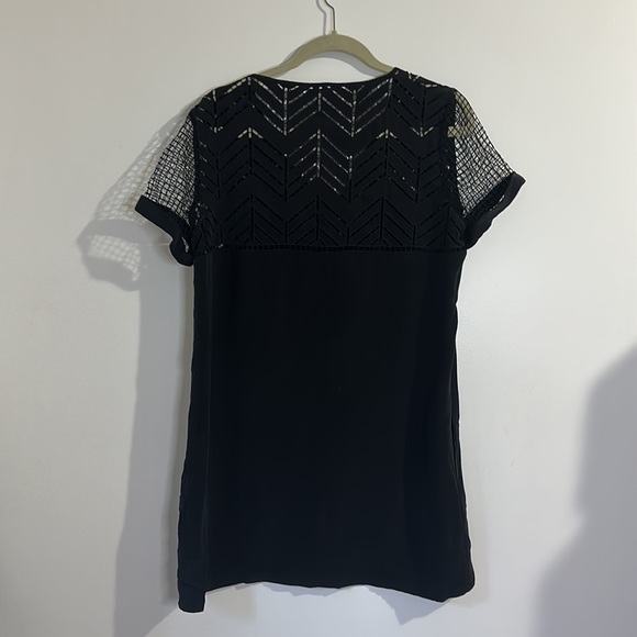 NEVER WORN Rebecca Minkoff Women's Lorelei Silk Shift Dress Small Black Mini - Picture 5 of 9
